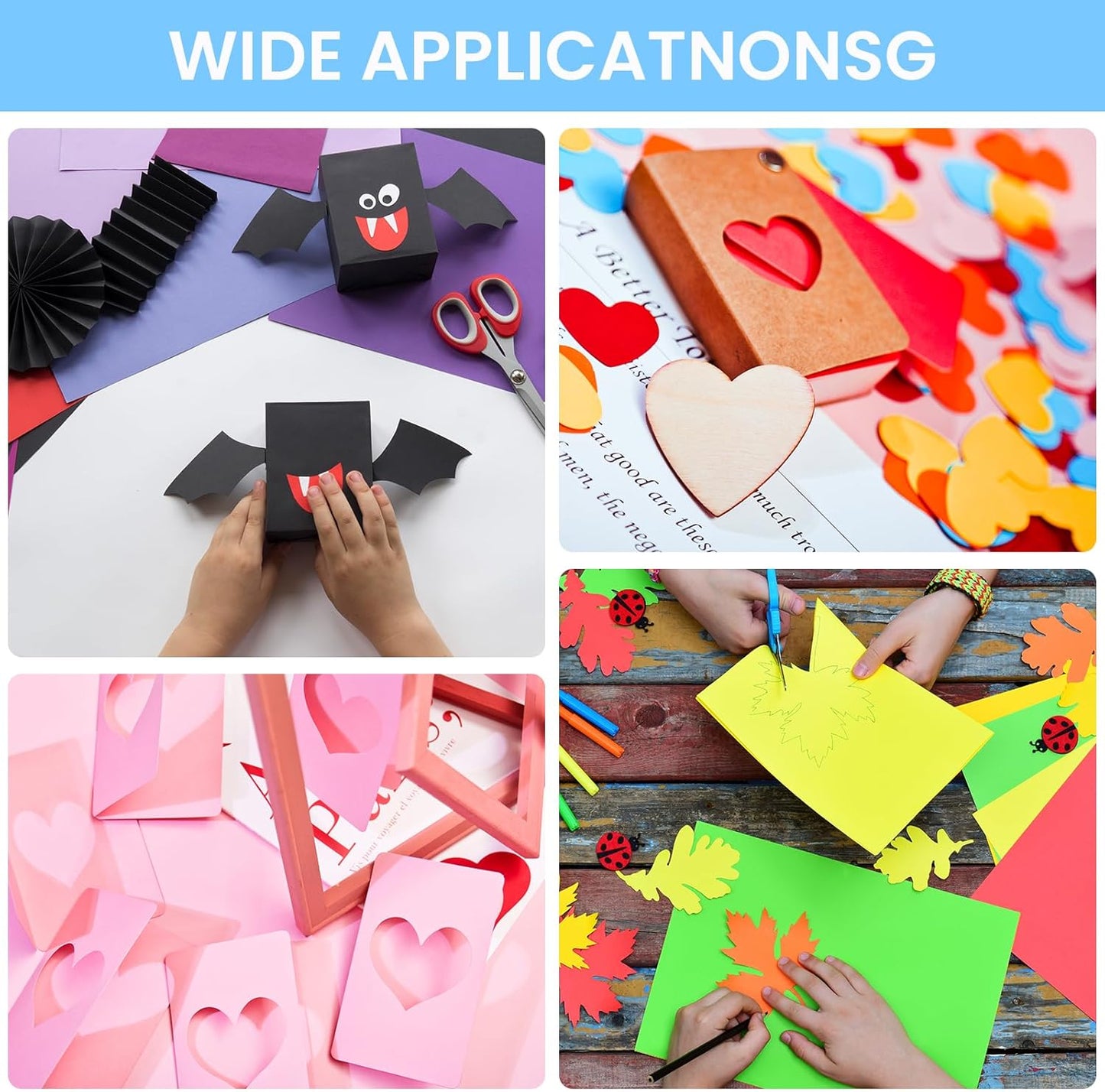 50 Sheets Colorful Cardstock Thick Paper 5 x 7, 250gsm/92lb Blank Heavy Cards Stock for Invitations, Printing, Postcards, Thankyou Cards, Index Cards, DIY Cards (Colorful, 5 x 7 inch)