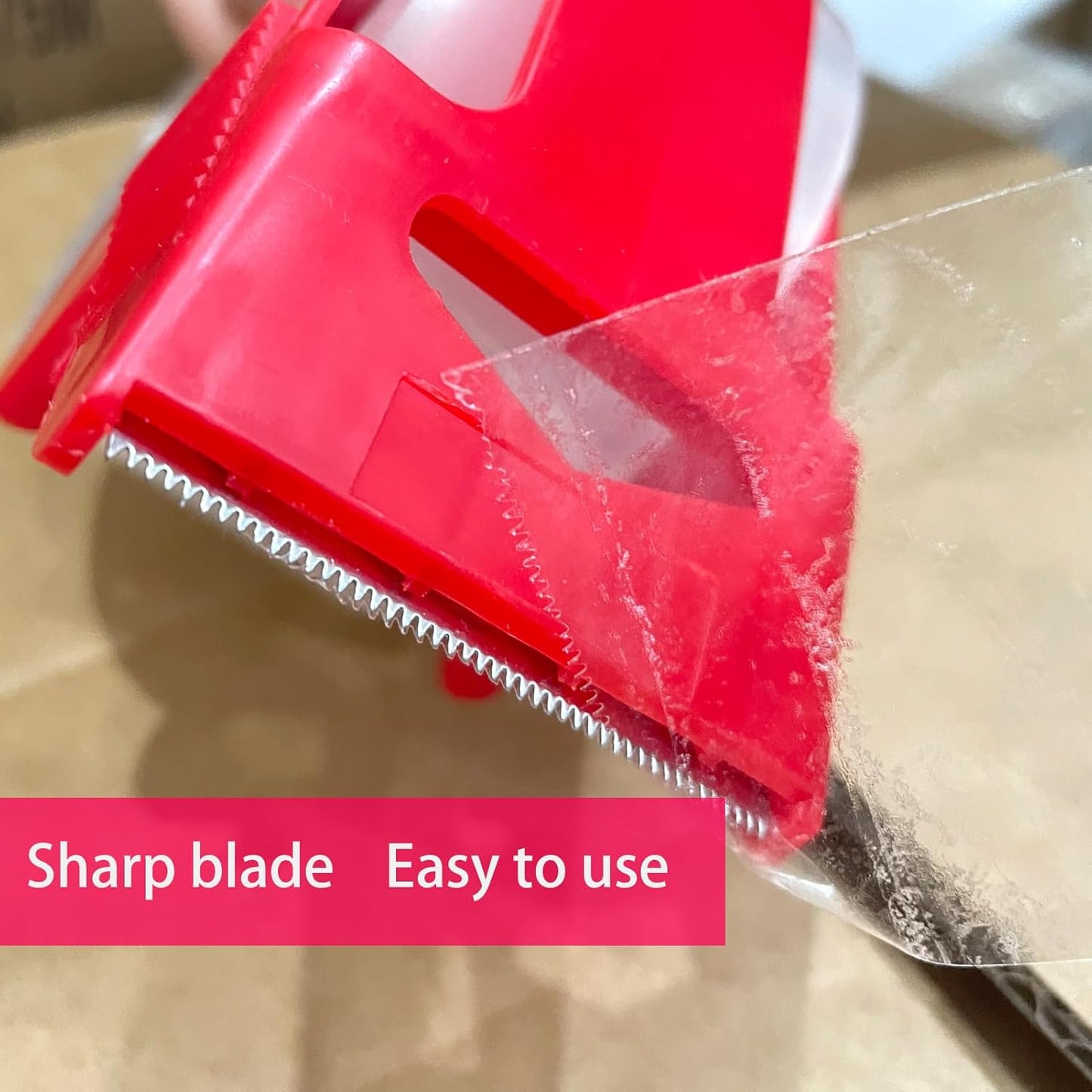 6 Rolls Clear Shipping Packaging Tape - 2 inch x 60 Yards Packing Tape with a Tape Dispenser, Strong Adhesive and Extra Stretchability