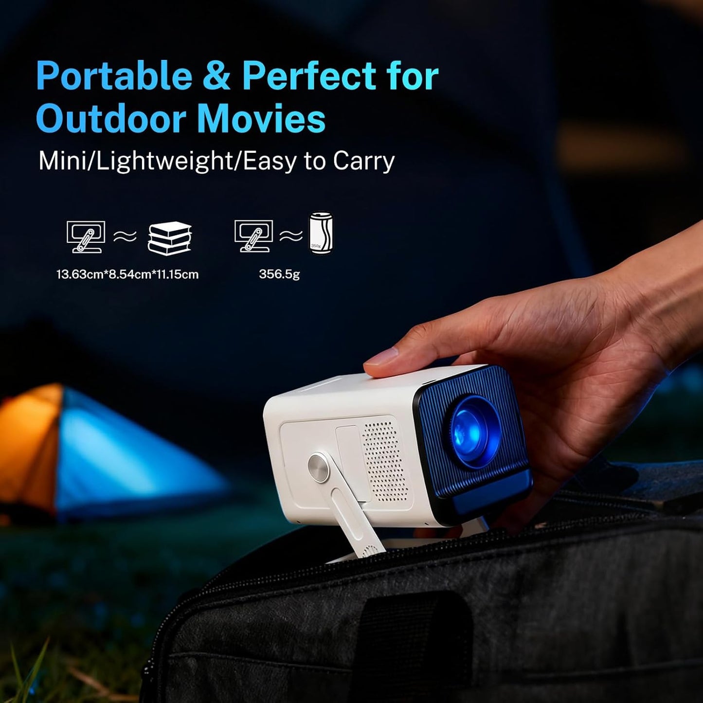 [Compatible with Netflix] Google CTS Approved Smart Projector Built-in Stream Apps Officially Licensed,4K 1080P Support,Auto Keystone Projector,WiFi 6 Bluetooth 5.4,Compatible with Android 13 OS N300