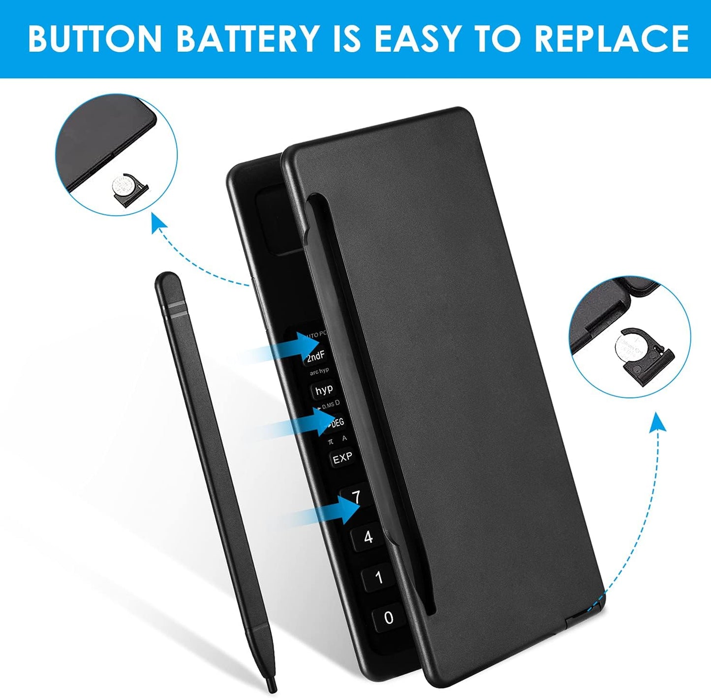 Scientific Calculators for Students, 10-Digit Large Screen, Math Calculator with Notepad, Classroom Must Haves for Middle High School Supplies & College (Black)