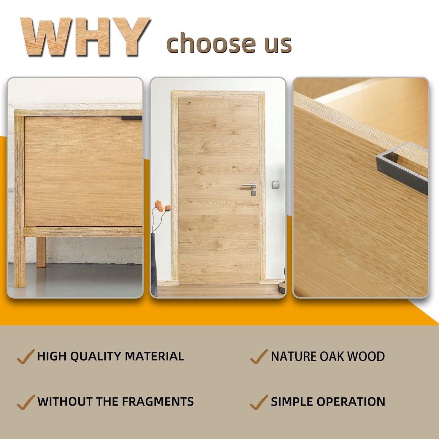 GSCIT Club Oak Edge Banding, 1/2 inch x 50ft roll of Veneer Edge Banding Preglued Flexible, Real Wood Tape Banding