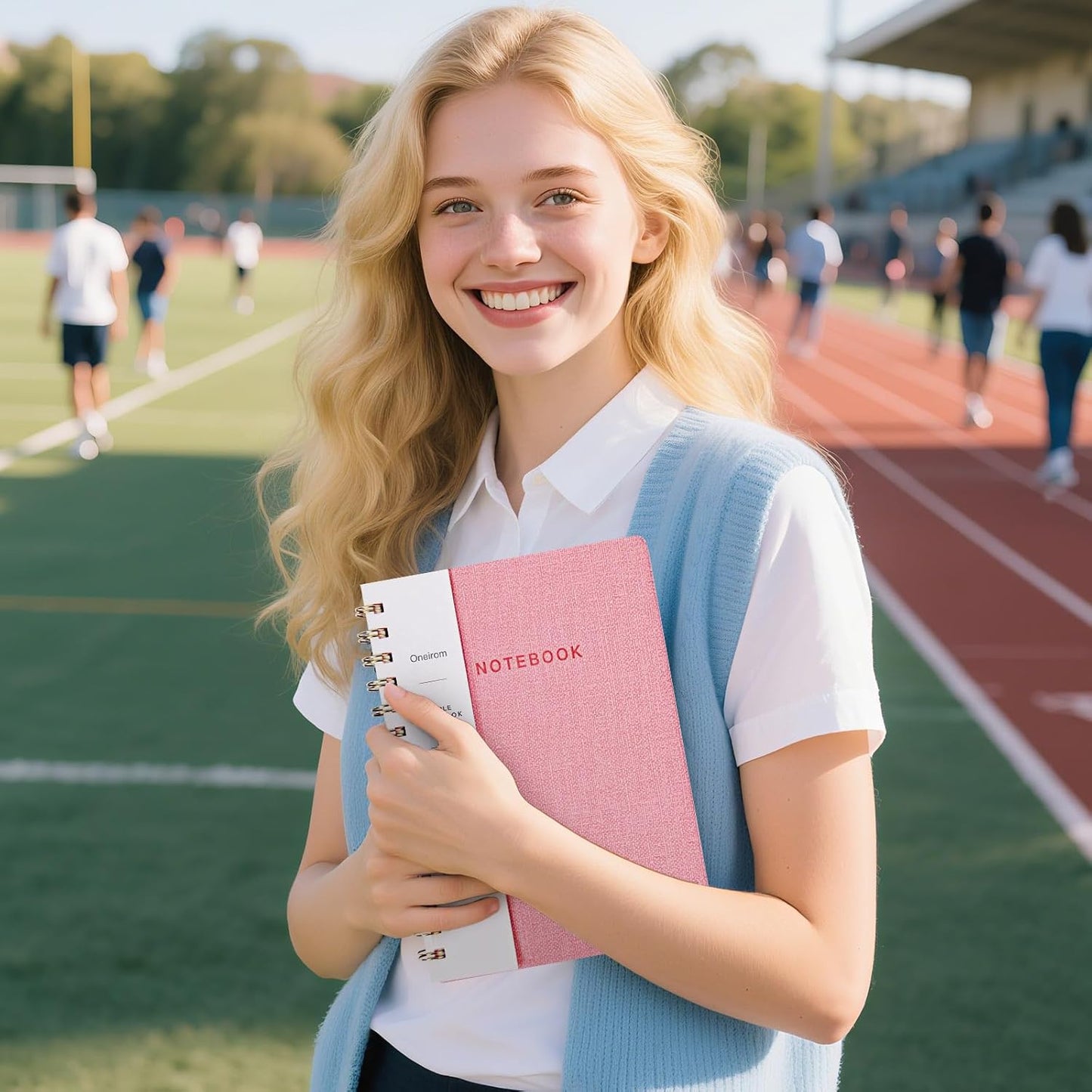 Lined Spiral Notebook College Ruled A5 Journal Book for Note Taking, 160 Pages Writing Journal for Office and Home School Supplies 5.75x8.125 inch (0Light Green-1)