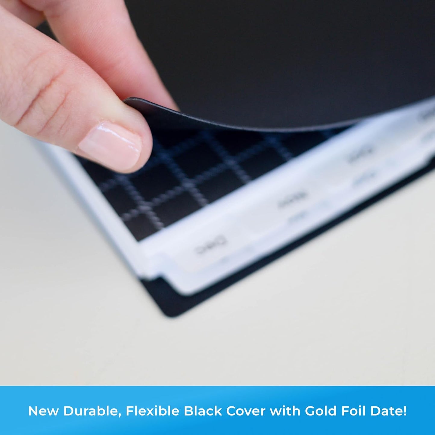 Blue Sky 2025-2026 Academic Year Weekly and Monthly Planner Calendar, August 2025 - December 2026, 17-Month, 8.5" x 11", Flexible Cover, Wirebound, Laminated Tabs, Black