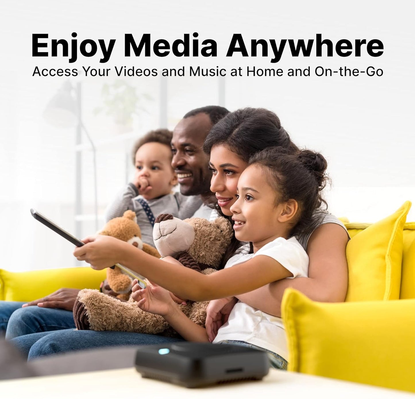 Smart Personal Cloud Storage Device Data and Media Files, Built-in 2TB High-Speed SSD with USB Storage, Plex and Home Assistant/iOS/Android/Windows/Mac Compatible