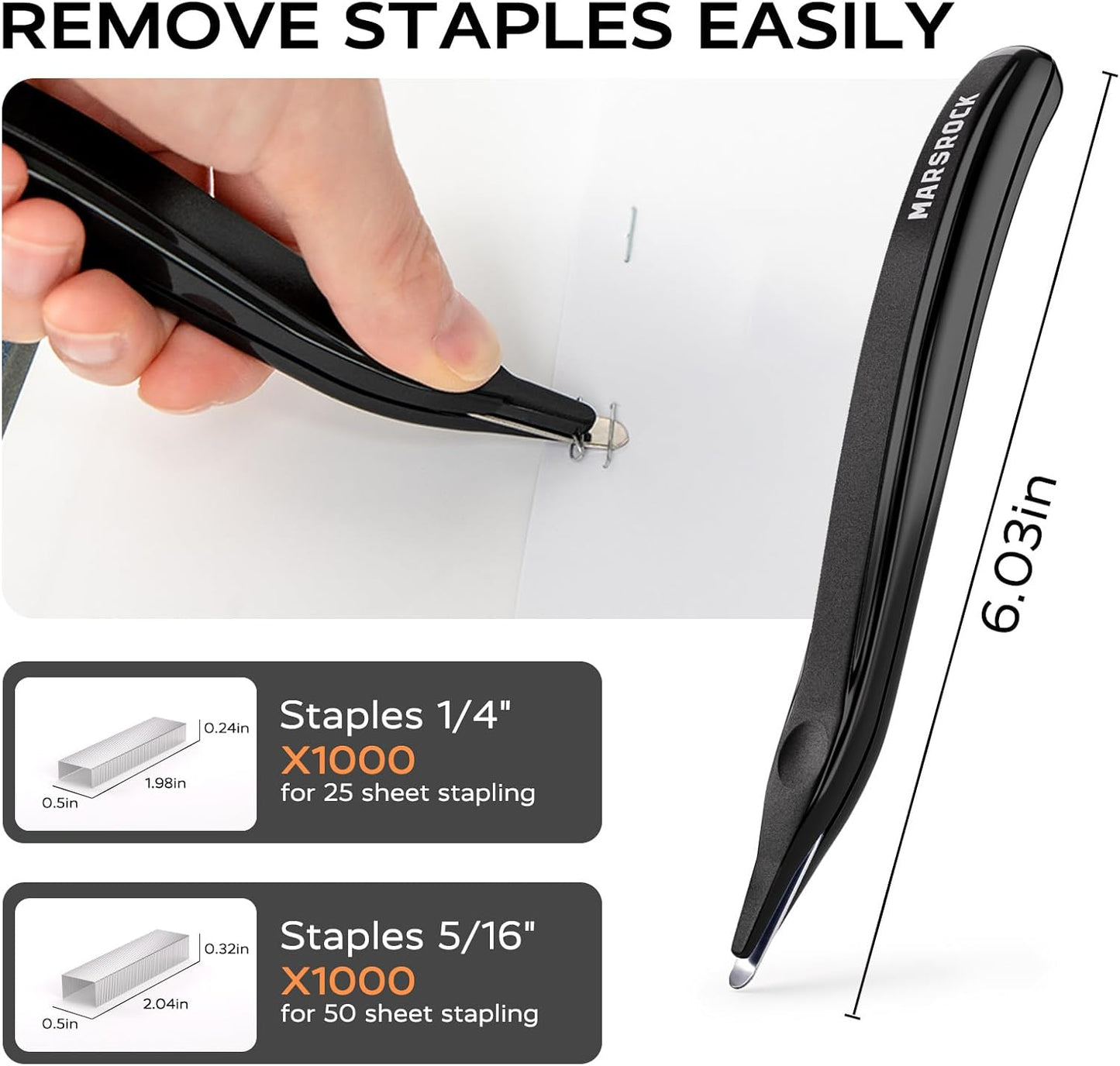 Desktop Stapler, Swing-Arm Swivel Stapler, 50 Sheet Capacity, 2000 Staples and Staple Remover, Rotatable Heavy Duty Staplers for Office, Home, Classroom, Booklet, Book Binding,Black