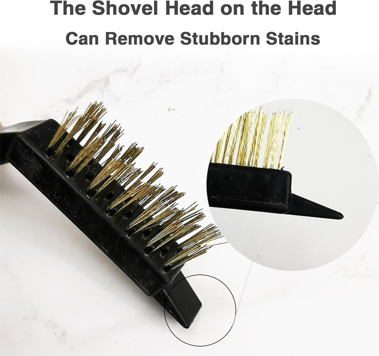 Crevice Cleaning Brush, Hard Bristle Crevice Cleaner Brush, Small Metal Wire Brush with Curved Handle Grip for Rust, Dirt Paint Cleaning, Paint and Stain (Yellow, Red, Black, 4 Pack)