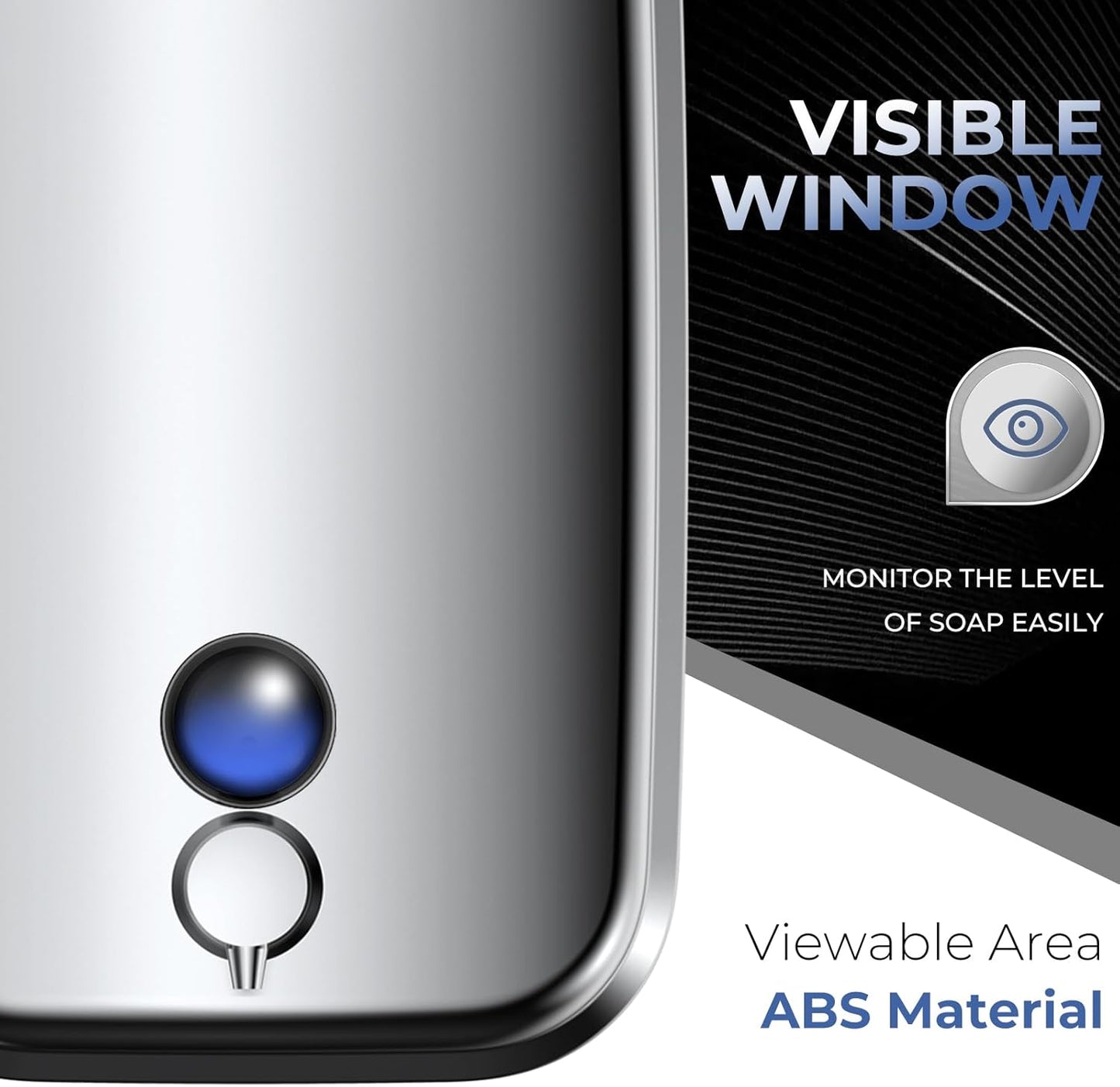 Commercial Soap Dispenser Wall Mount Stainless Steel Soap Dispensers Liquid Manual Anti-Leak Pump Hand Soap Dispenser for Bathroom Kitchen Silver (35 fl.oz./1000ml)