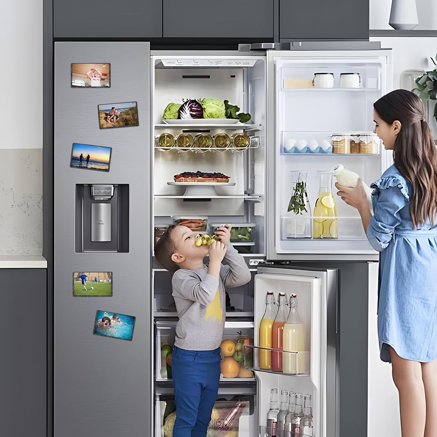 3.5X5 Magnetic Picture Frame For Fridge,Japen 2L Size Photo Holders 10PCS