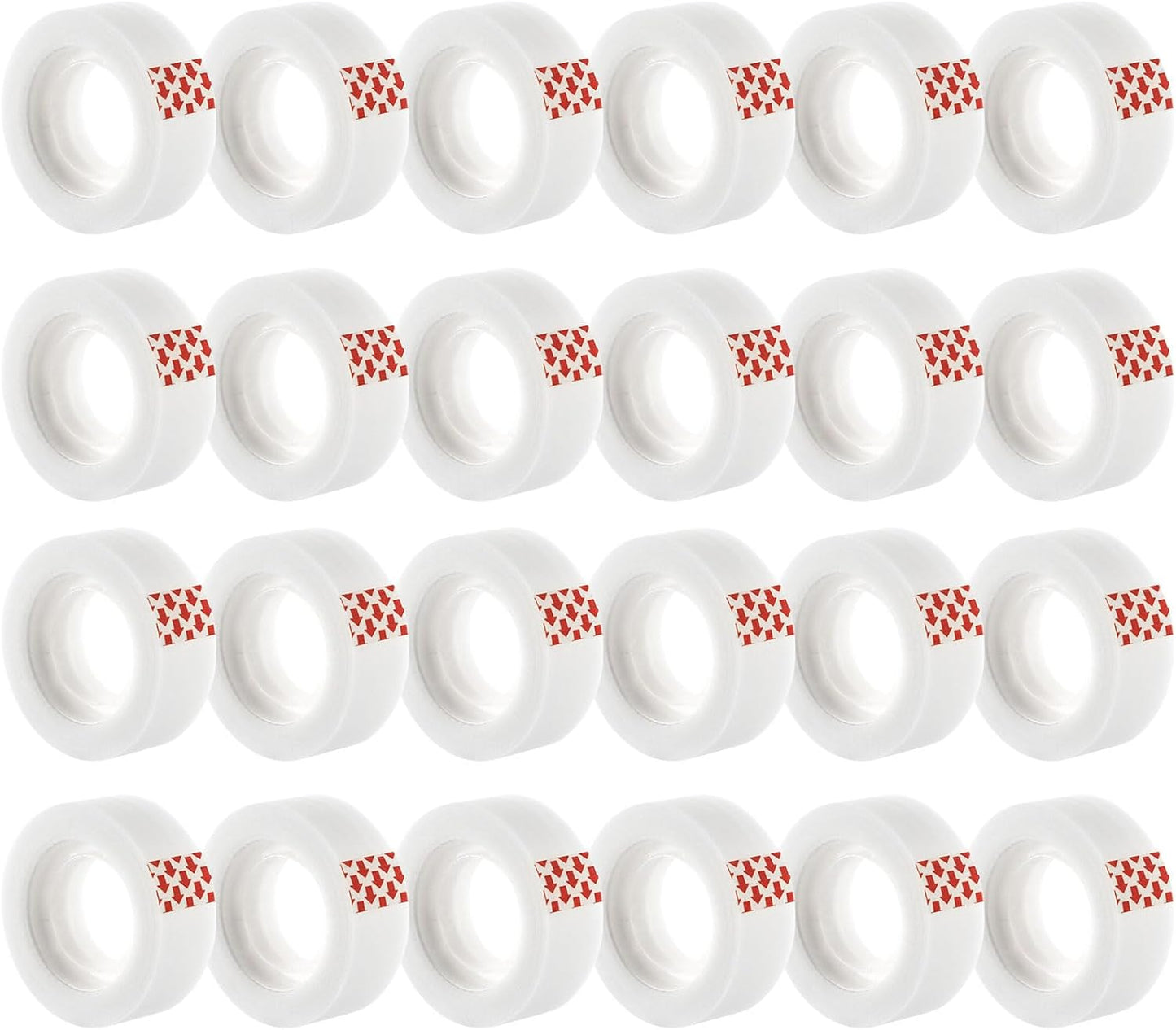 24 Rolls Invisible Tape Refills for Dispenser, Bulk Matte Finish Translucent Tape, 3/4 x 800 Inches, Engineered for Office School Home Repairing Correction and Labeling