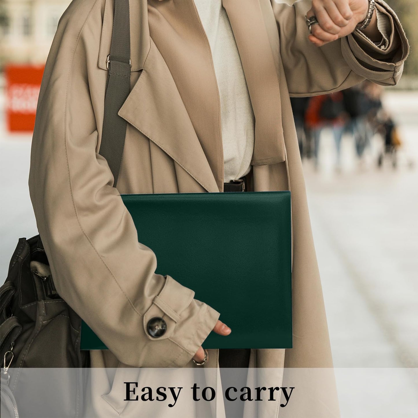 Certificate Holders 8.5"x11" Graduation Diploma Cover Document Leather Folders,Forest green-100 Pack