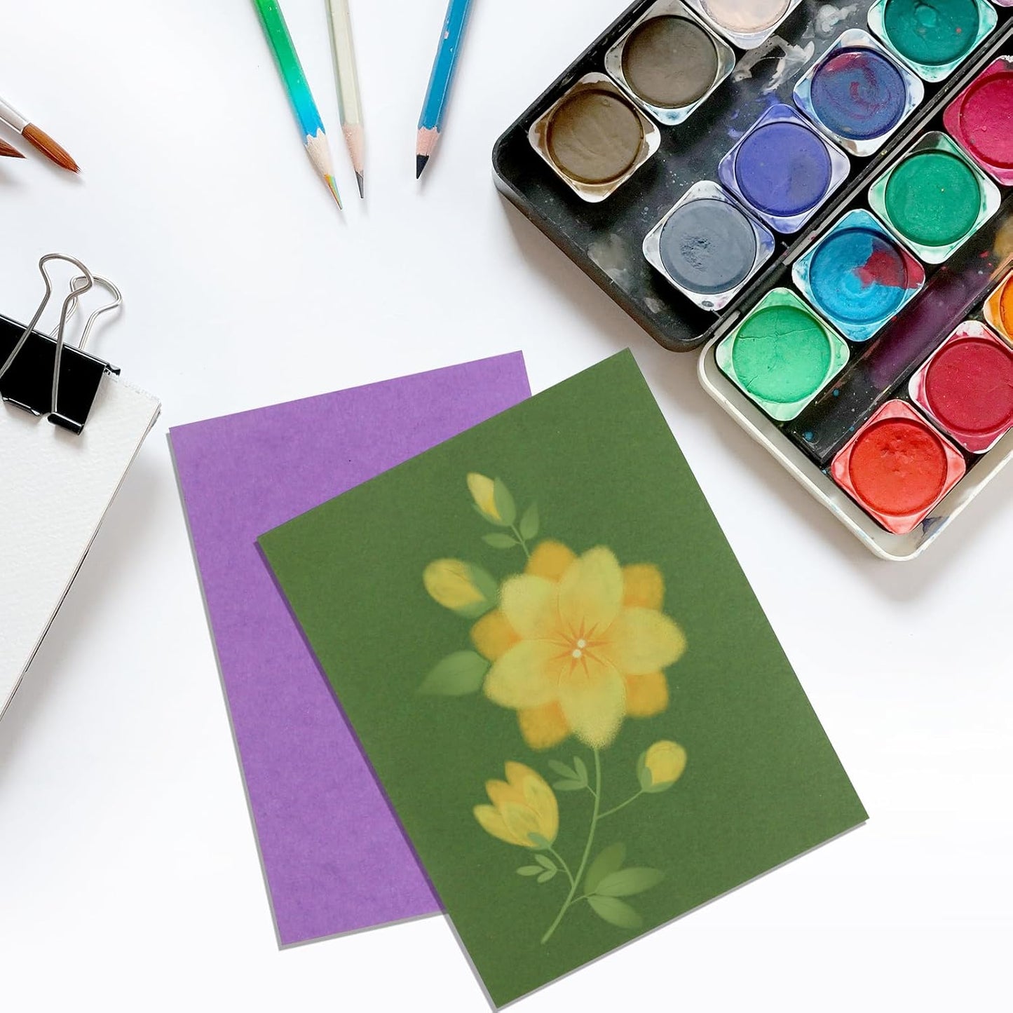 50 Sheets Colorful Cardstock Thick Paper 4 x 6, 250gsm/92lb Blank Heavy Cards Stock for Invitations, Printing, Postcards, Thankyou Cards, Index Cards, DIY Cards (Colorful, 4 x 6 inch)