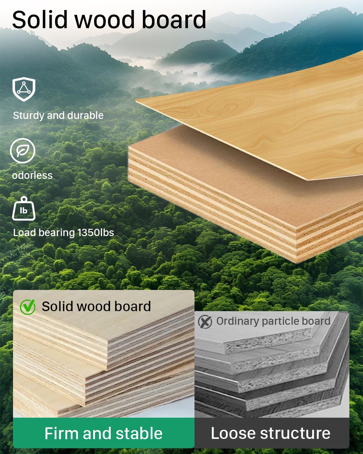 L Shaped Reception Desk, Solid Wood Front Desk with Counter & Lockable Drawers, Retail Checkout Customer 2 Person Secretary Desks for Home Office Lobby Store (70in,Left)