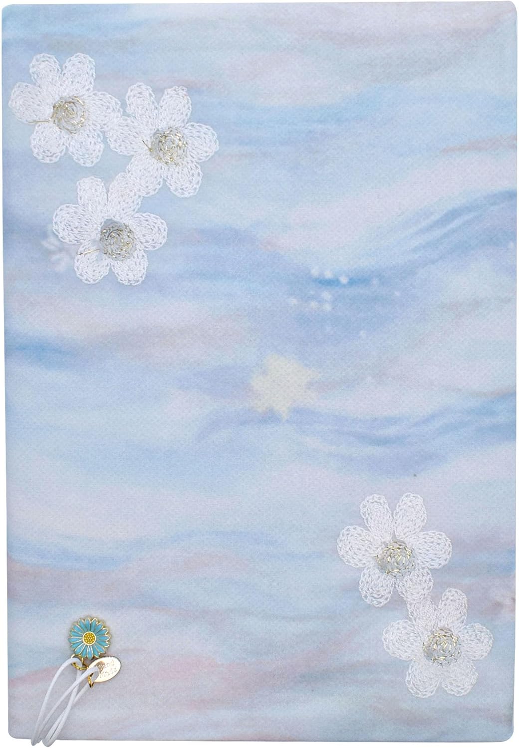 BLBMH Bookmark Book Covers for Paperbacks 5.5x8.5 Book Cover for Privacy Hardcover Adjustable Book Sleeve for Soft Cover Books Fabric Softcover Protector for Women - Flower B 8.5in