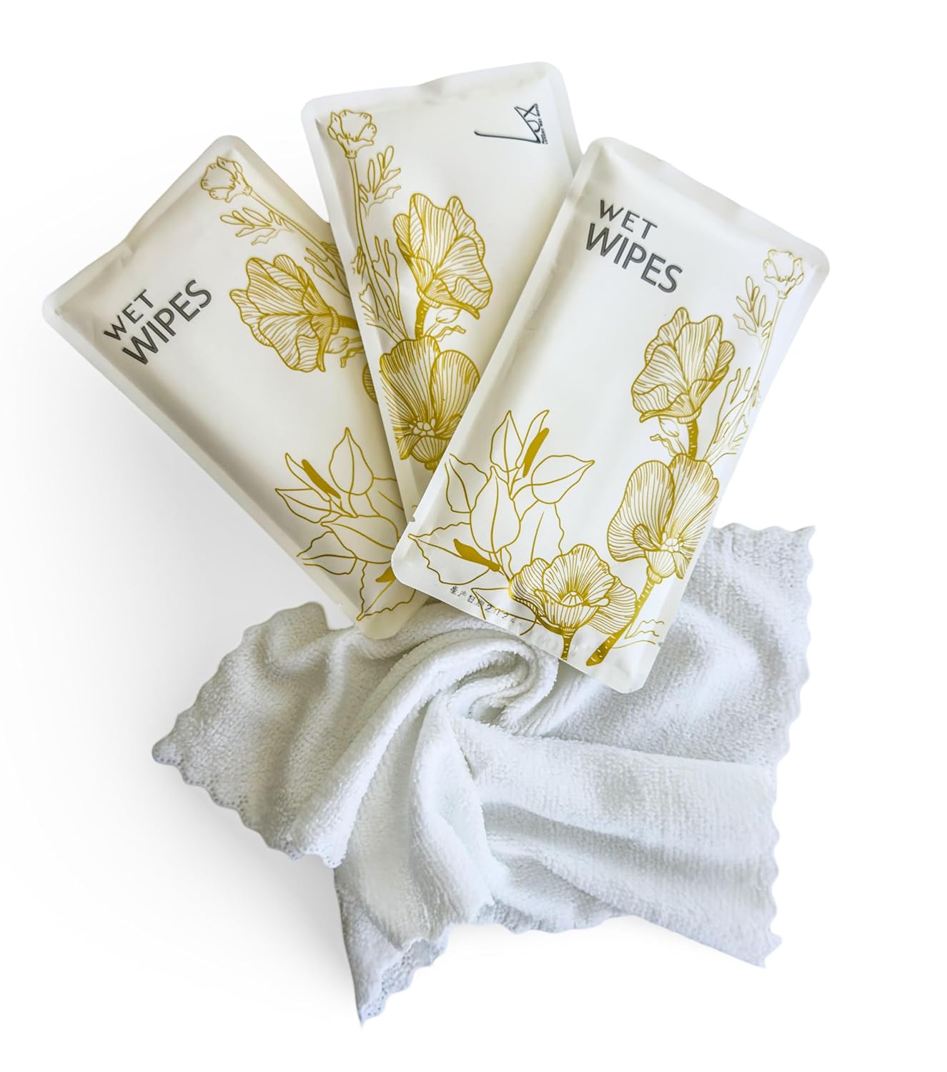 Luxury Wet Wipes, 100 Individually Wrapped Microfiber Textured Non-Scented Personal Hygiene Cleansing Wipes for women and men. Clean and refresh at the gym, camping, outdoors, and sporting events.