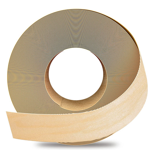 GSCIT Club Birch Edge Banding, 1 1/2 inch x 50ft roll of Veneer Edge Banding Preglued Flexible, Real Wood Tape Banding
