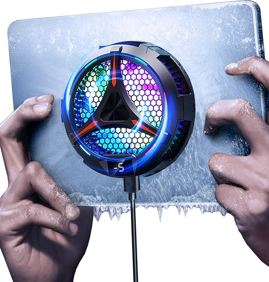 iPad Cooler,Magnetic Tablet Cooler for ipad/surface pro/Samsung Tab,Compatible for Steam Deck,Universal Radiator with Temperature Display for Mobile Gaming,Tiktok Live Streaming