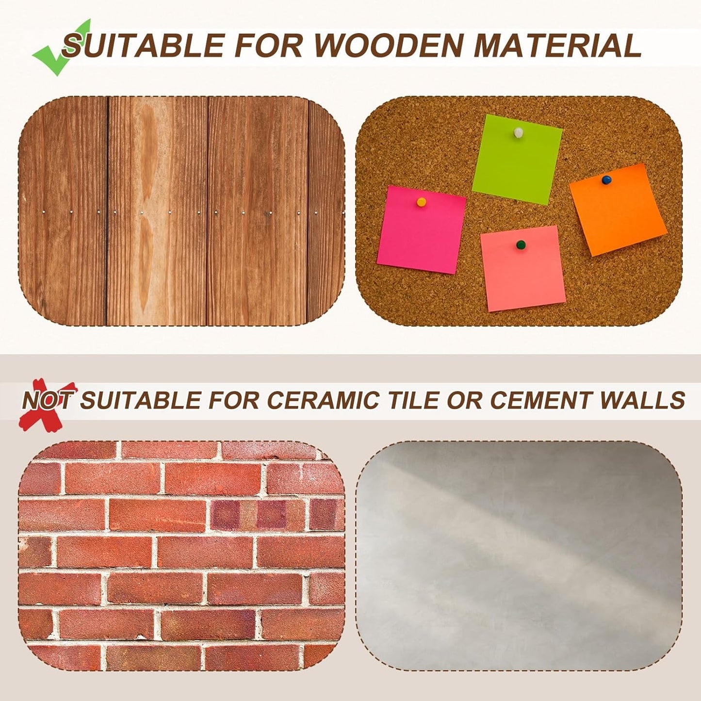 uxcell 150Pcs Upholstery Tacks, 11mmx15mm Flat Head Thumb Tack Decorative Furniture Nails Push Pins for Furniture Sofa Headboards, White