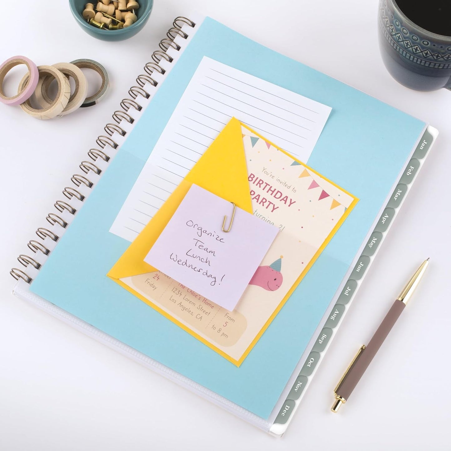 Cambridge 2026 Planner, Weekly & Monthly, 8-1/2" x 11", Large, Serene (1766-905-26)