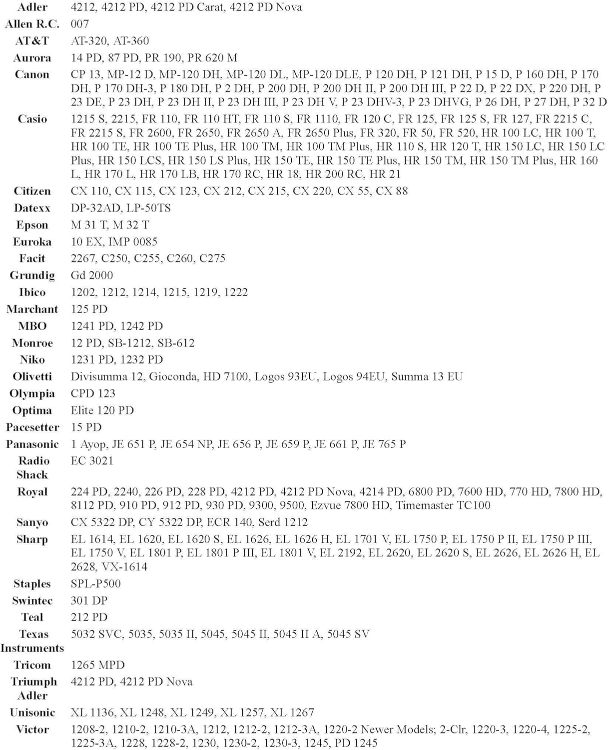 (2 Pack) Sharp EL-1611V EL-1750V EL-1801V Calculator Ink Roller, Black/Red Ink EA772R Compatible Also Fits Casio IR-40T HR-170RC HR-200RC HR-300RC Canon CP13 P23-DHV-3 Catiga CP30A CP90A and More