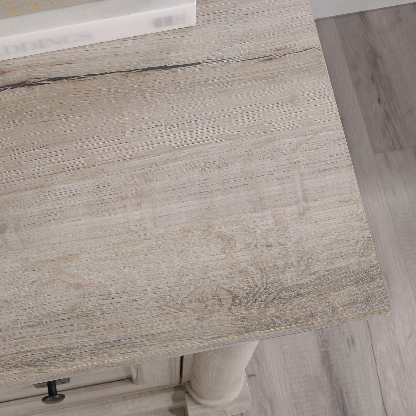 Sauder Palladia 2 Drawer File Cabinet, Lateral Filing Cabinets for Home Office, Hanging File Folders Organizer, Interlocking Drawers, in Split Oak Finish