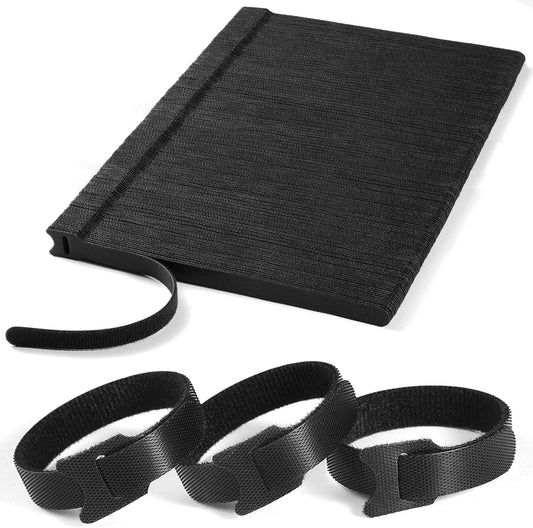 200 PCS 8 Inches Reusable Cable Ties | Adjustable Cord Wraps, Cable Straps | Hook & Loop Cord Organizer, Cable Management