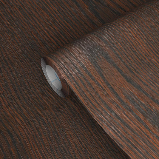 GSCIT Club Brown Walnut Wallpaper, 15.7 inch X 25ft Self Adhesive Wood Grain Repair Tape Patch for Tables, Chairs, Baseboards, Doors, Windows, Floors, Handicraft DIY.
