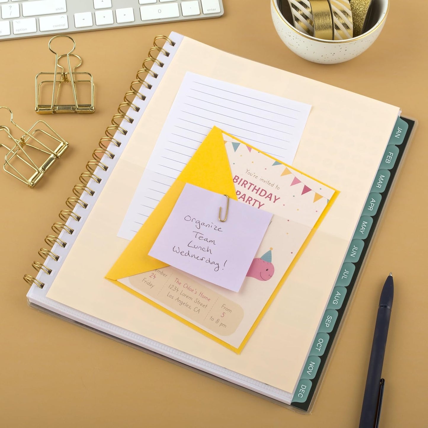 Cambridge 2026 Planner, Weekly & Monthly, 8-1/2" x 11", Large, Emerald Isle (1758-905-26)