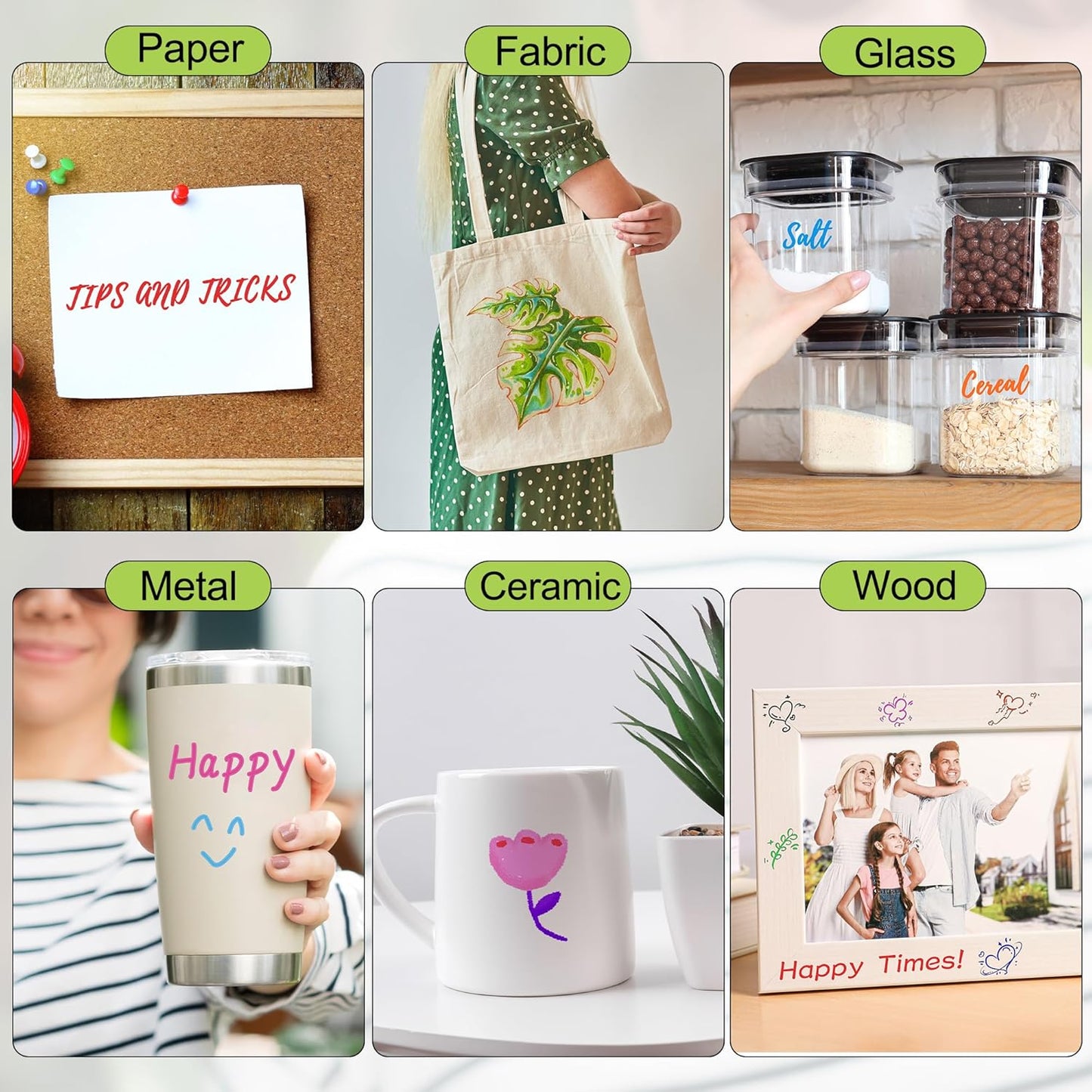 Aodaer 144 Pack Permanent Markers, 3mm and 0.5mm, Colored Fine Point Markers and Highlighter, Waterproof, Quick-drying, Smooth Markers for Home Office School Supplies, Works on Wood, Plastic, Metal