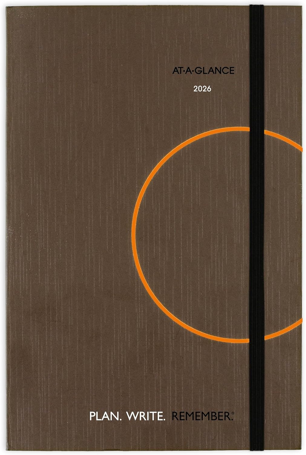 AT-A-GLANCE 2026 Planning Notebook, Daily, 5" x 8.25", Small, Plan. Write. Remember., Casebound, Gray (7062013026)