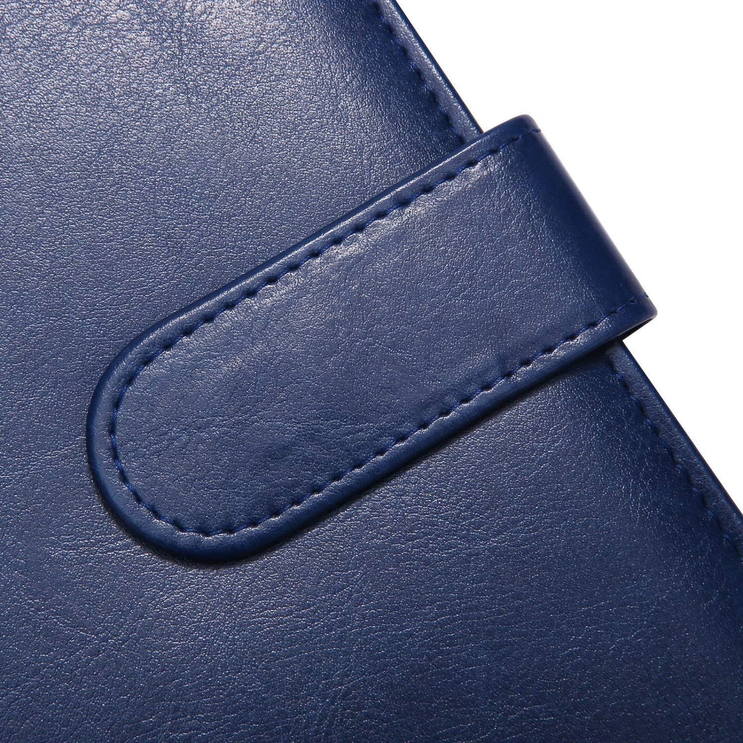 Padfolio Clipboard Folder Portfolio, Mymazn Faux Leather Folder Storage Clipboard with Cover for 8.5 x 11 Legal Pad A4 Refillable Folio Conference Writing Notepad (Blue)