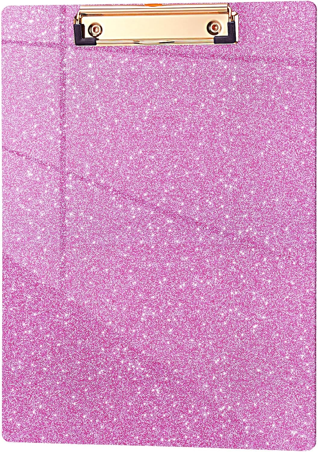 Hongri Plastic Acrylic Glitter Clipboard, 8.5x11" Stardard Letter A4 Size Clipboards for Classroom, Taecher, Women.Cute Confetti Clip Board, Office Supplies, School Supplies.