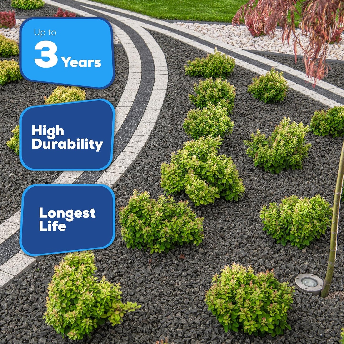 Superclear TerraLock Mulch Glue for Landscaping, 1 Gallon Rock Glue. Easy Spray, Easy Hold. Perfect for Mulch, Pea Gravel Large & Small, Rock, Straw and Stone, Pega para Piedras de Jardin